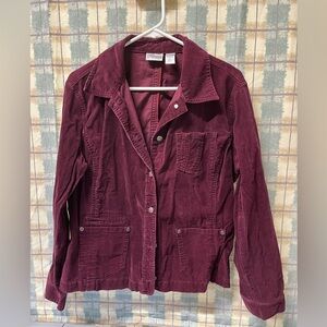 Chicos light weight corduroy blazer/jacket. Size 12.